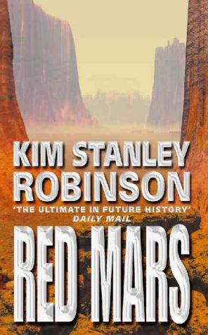 Cover of Kim Stanley Robinson's Red Mars, showing the red Martian surface under a dark sky